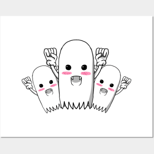 cute ghosts Posters and Art